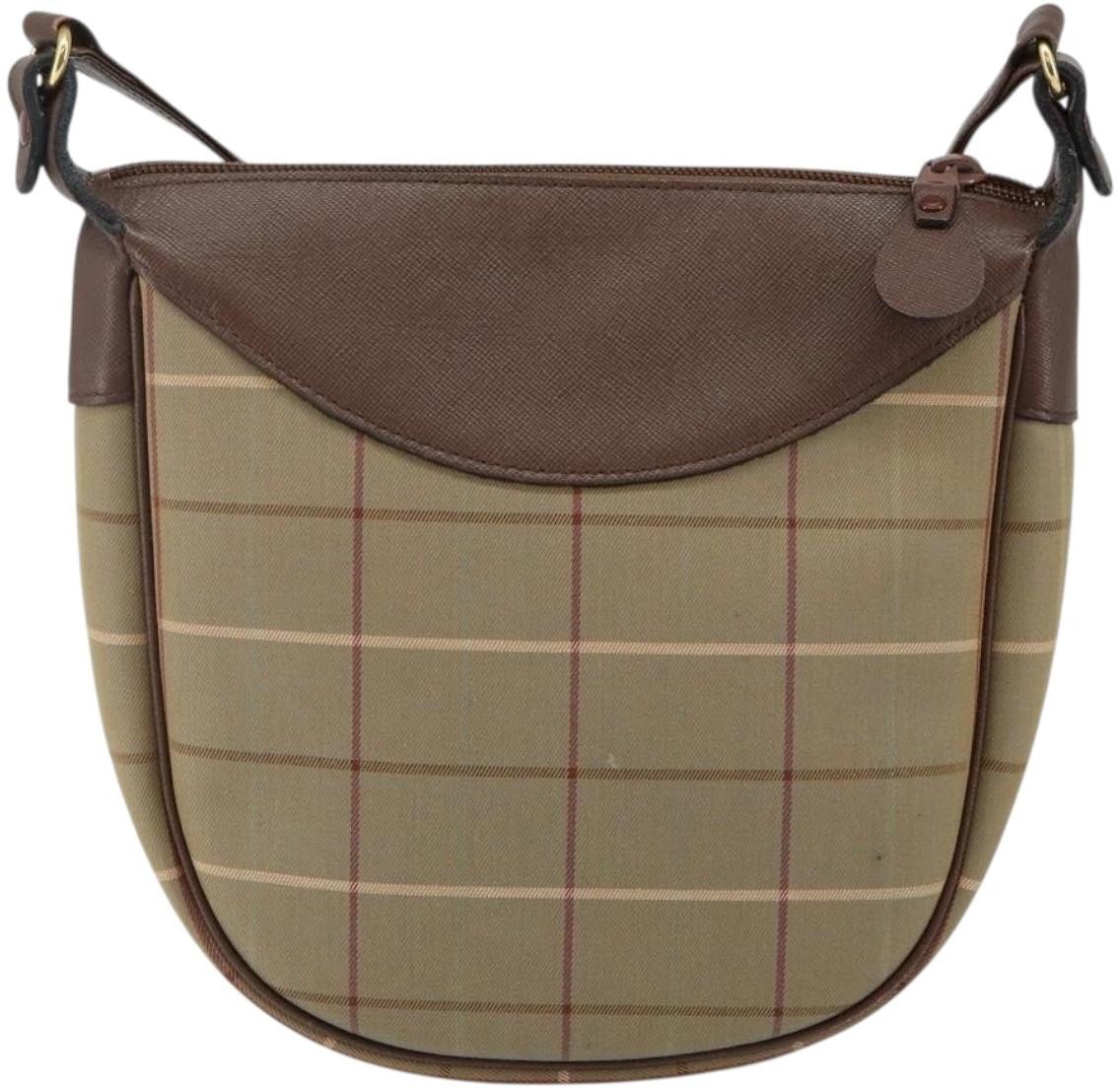 Burberry Burberry Nova Check Tote Nylon and Leather Beige