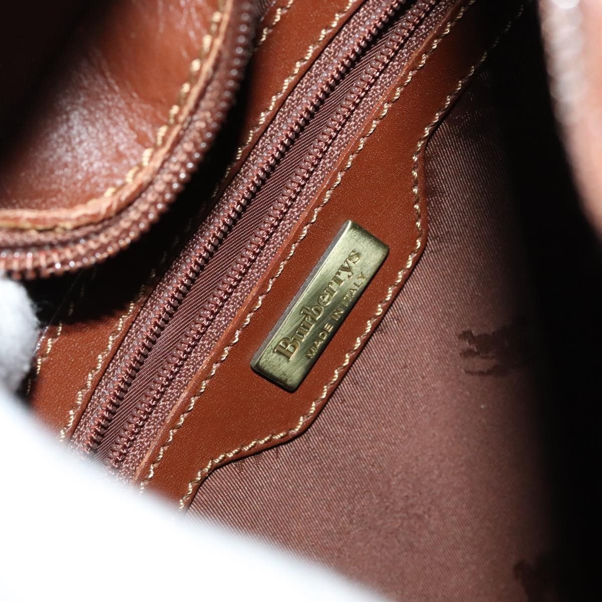 Burberry Burberry Shoulder Bag Haymarket Coated Canvas Medium Beige