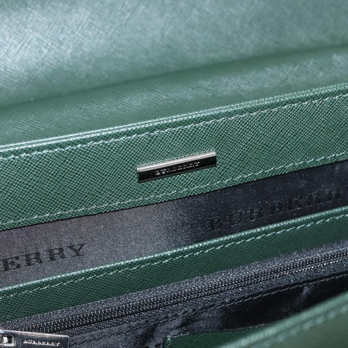 Burberry Briefcase Leather Groen