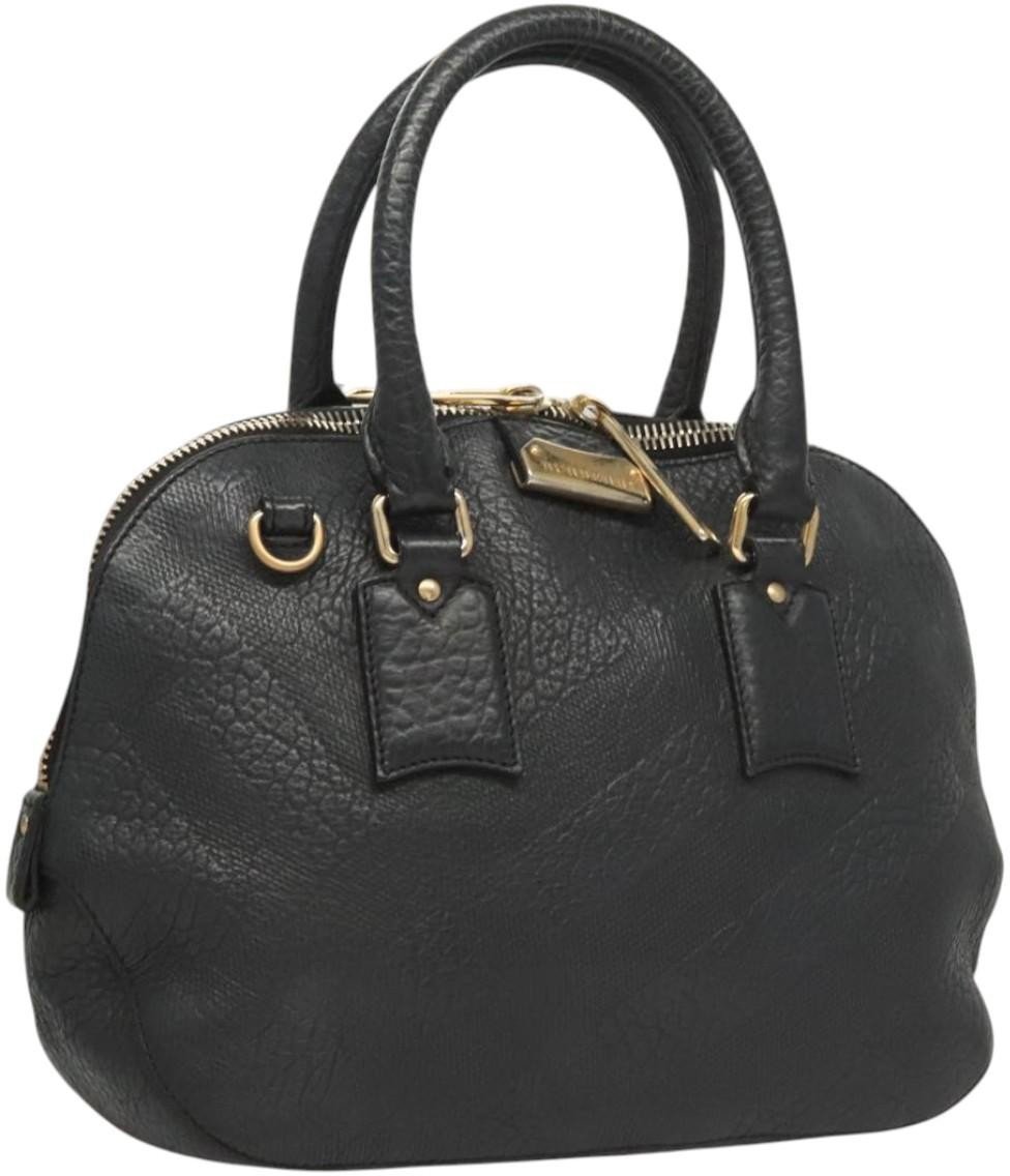 Burberry Burberry Orchard Bag Grained Leather Zwart