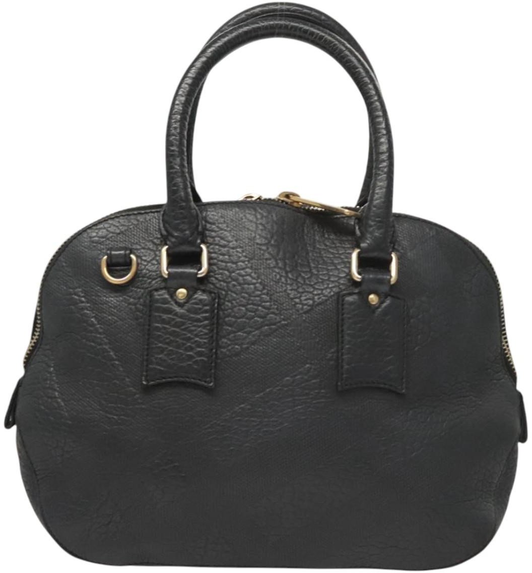 Burberry Burberry Orchard Bag Grained Leather Zwart