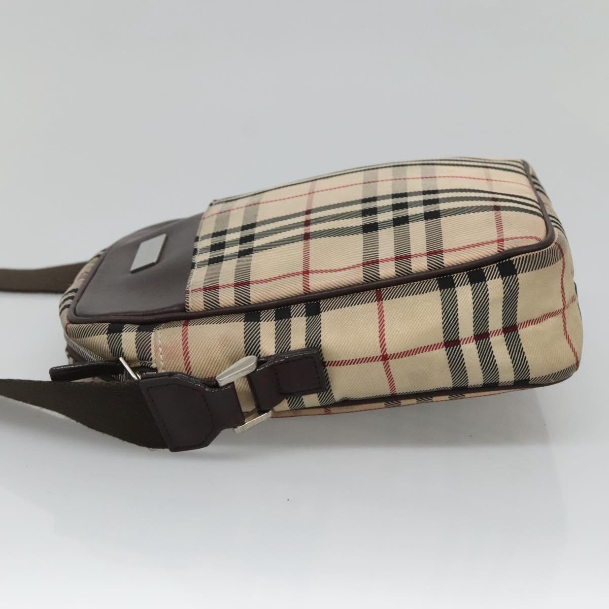 Burberry Burberry Zip Messenger Bag Nylon Beige