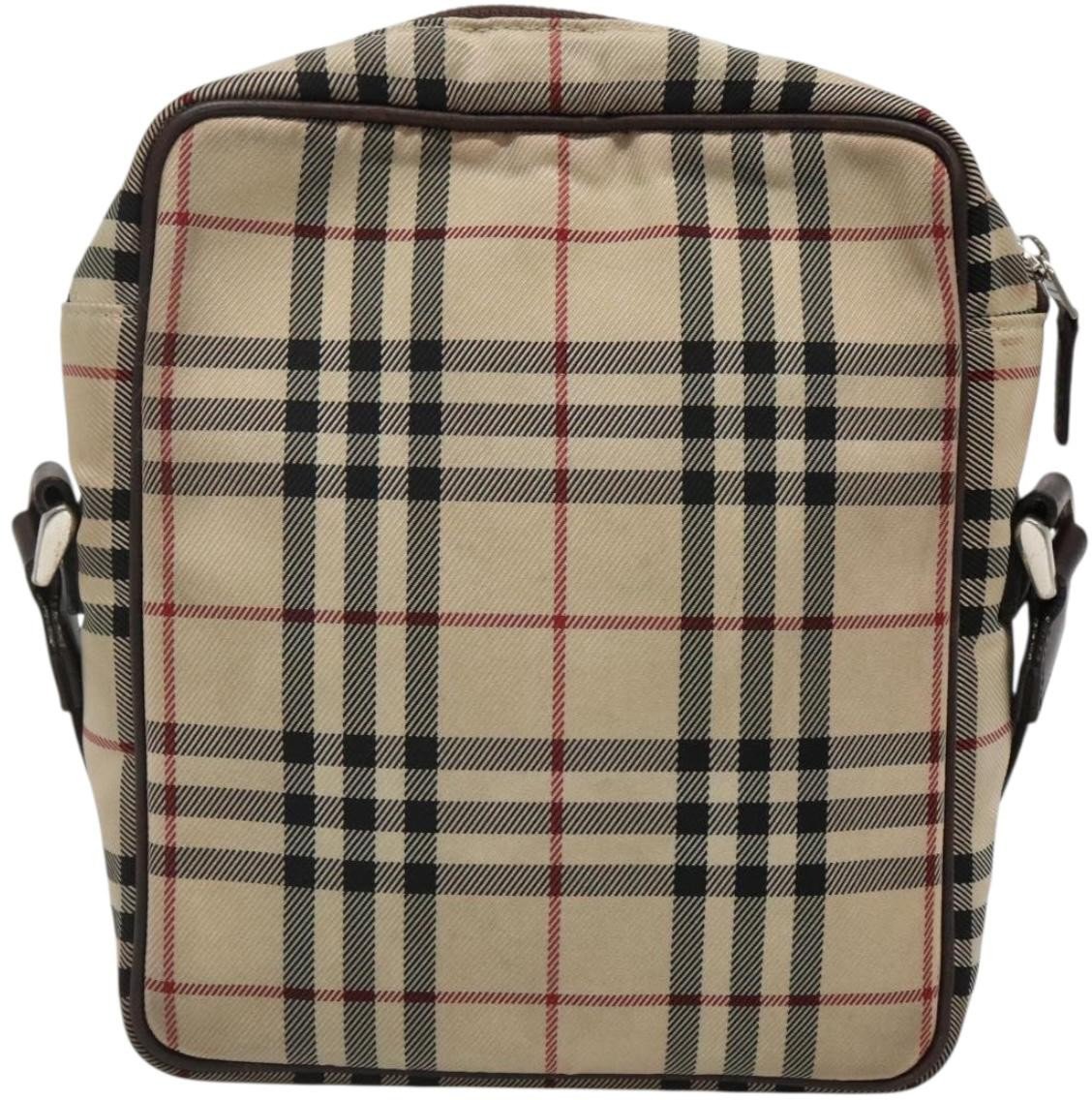 Burberry Burberry Zip Messenger Bag Nylon Beige