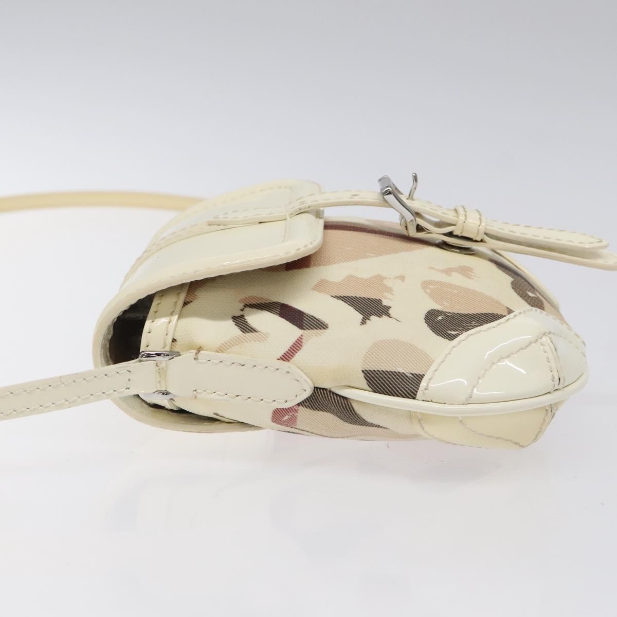 Burberry Burberry Flap Shoulder Bag Canvas Bruin