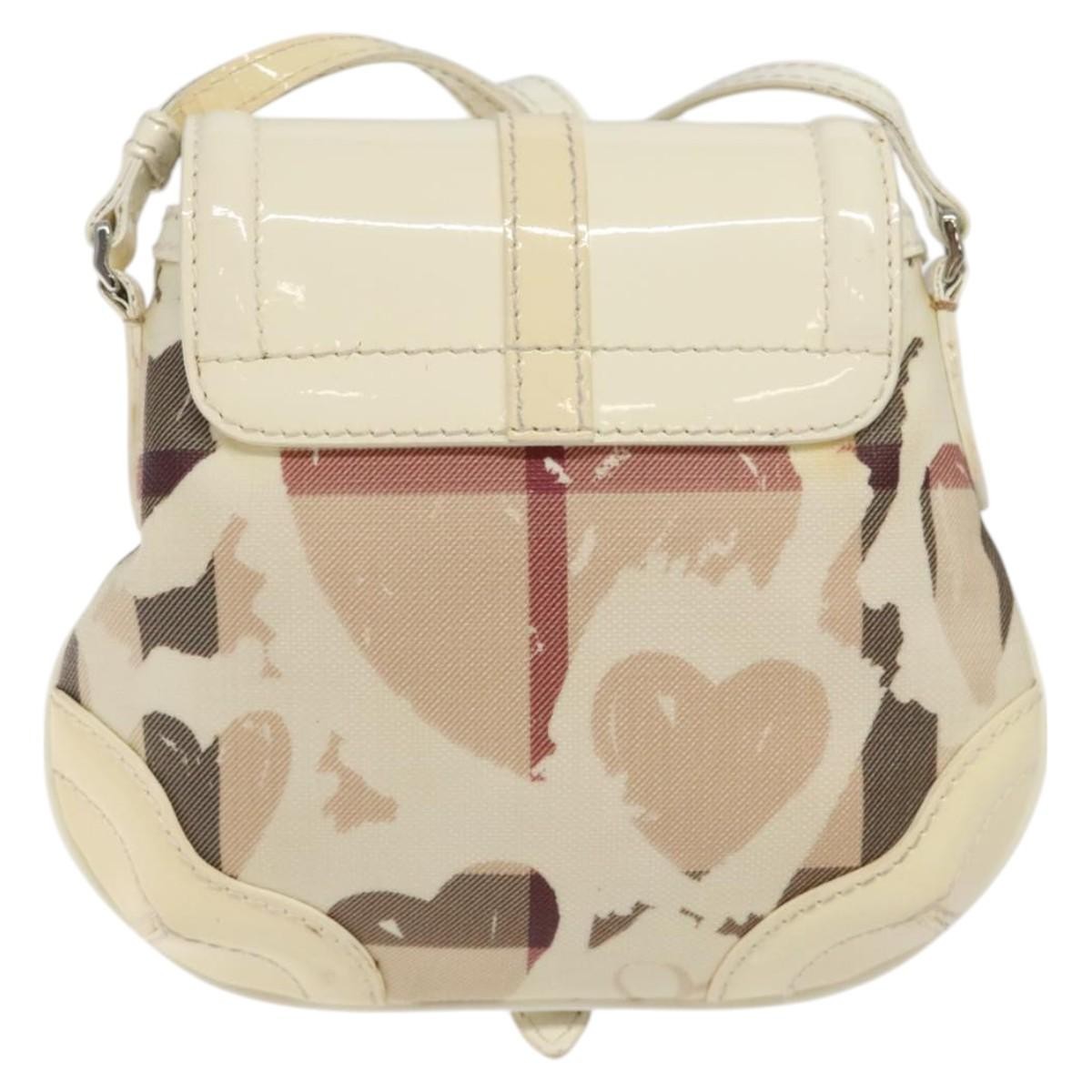 Burberry Burberry Flap Shoulder Bag Canvas Bruin