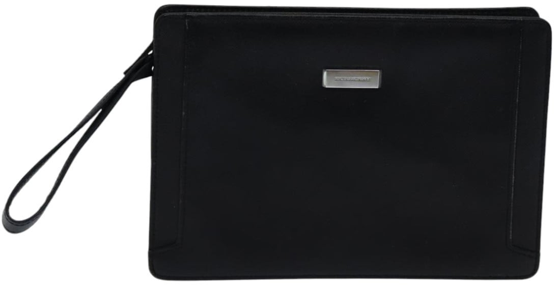 Burberry Burberry Vintage Pouch Leather Zwart