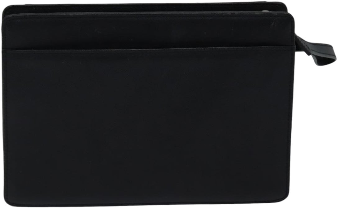 Burberry Burberry Vintage Pouch Leather Zwart