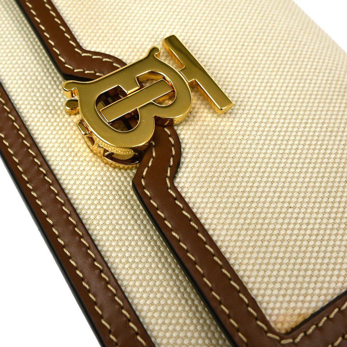 Burberry Burberry TB Flap Bag Canvas Mini Beige