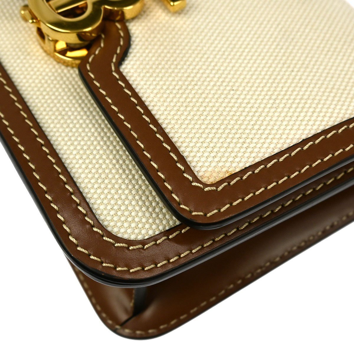 Burberry Burberry TB Flap Bag Canvas Mini Beige