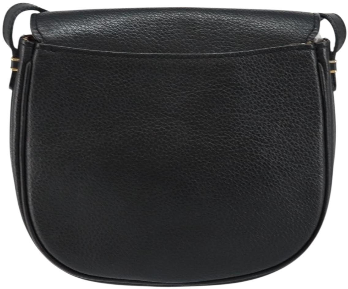 Burberry Flap Shoulder Leather Zwart