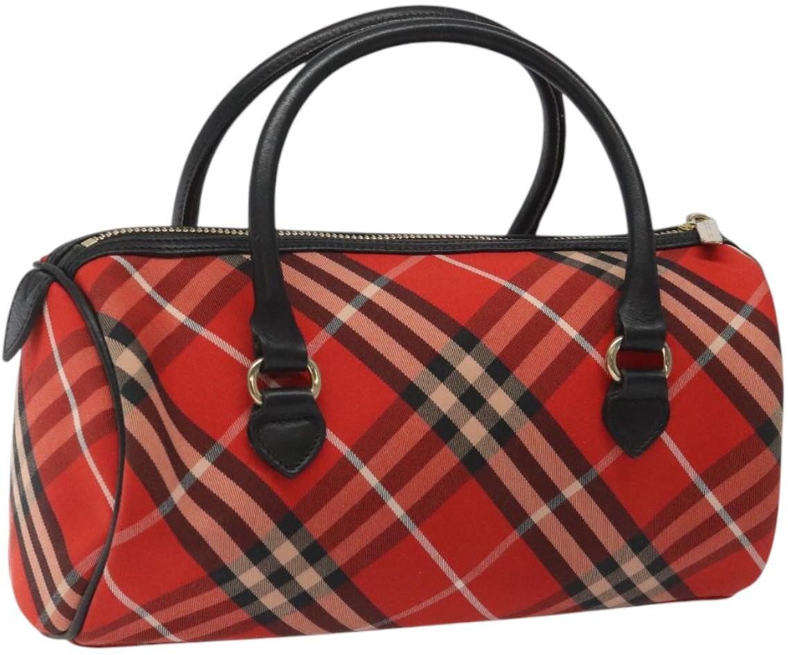 Burberry Burberry Blue Label Checked Bowling Nylon Rood