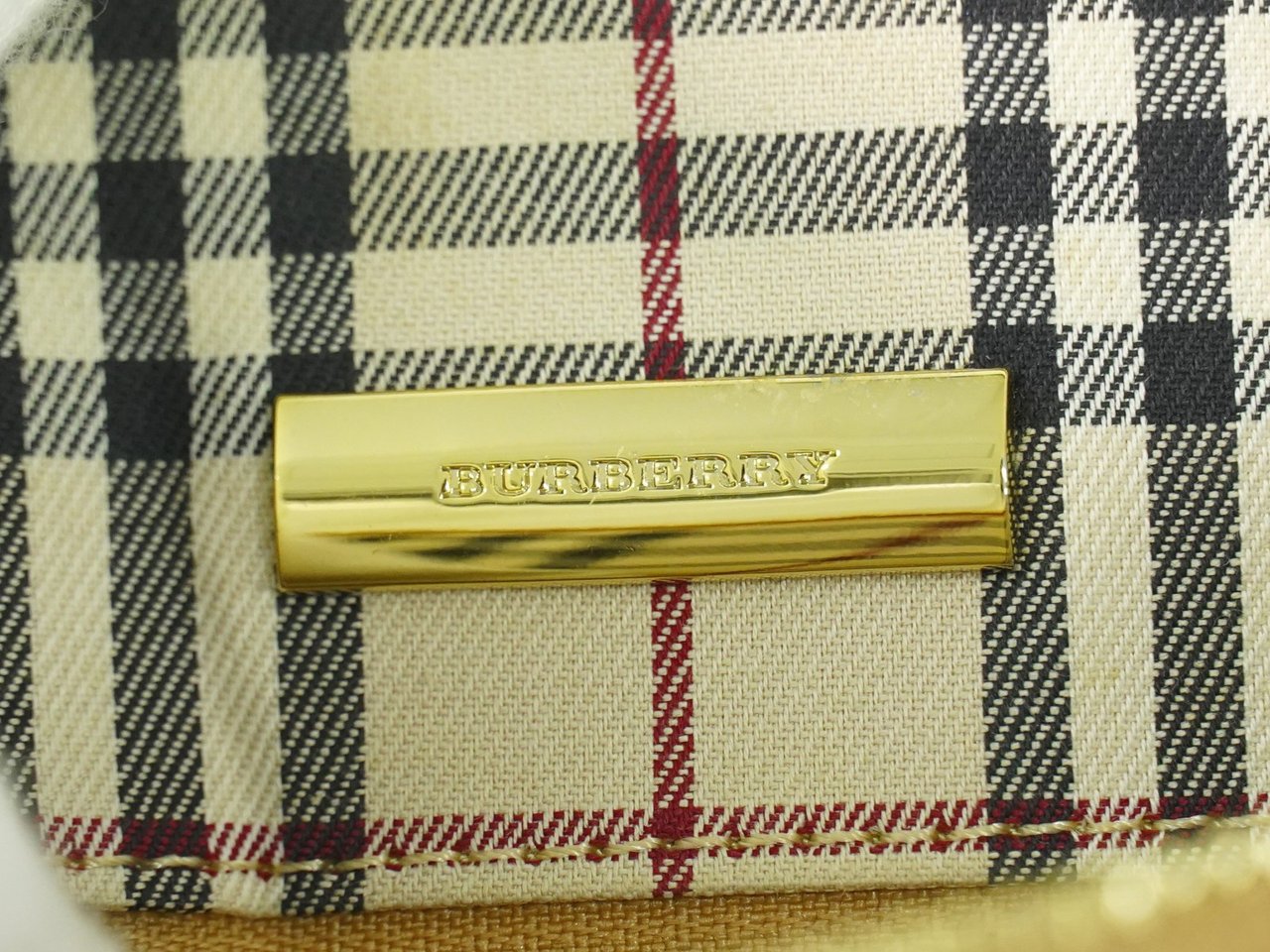 Burberry Burberry Nova check Shoulder bag Leather Beige