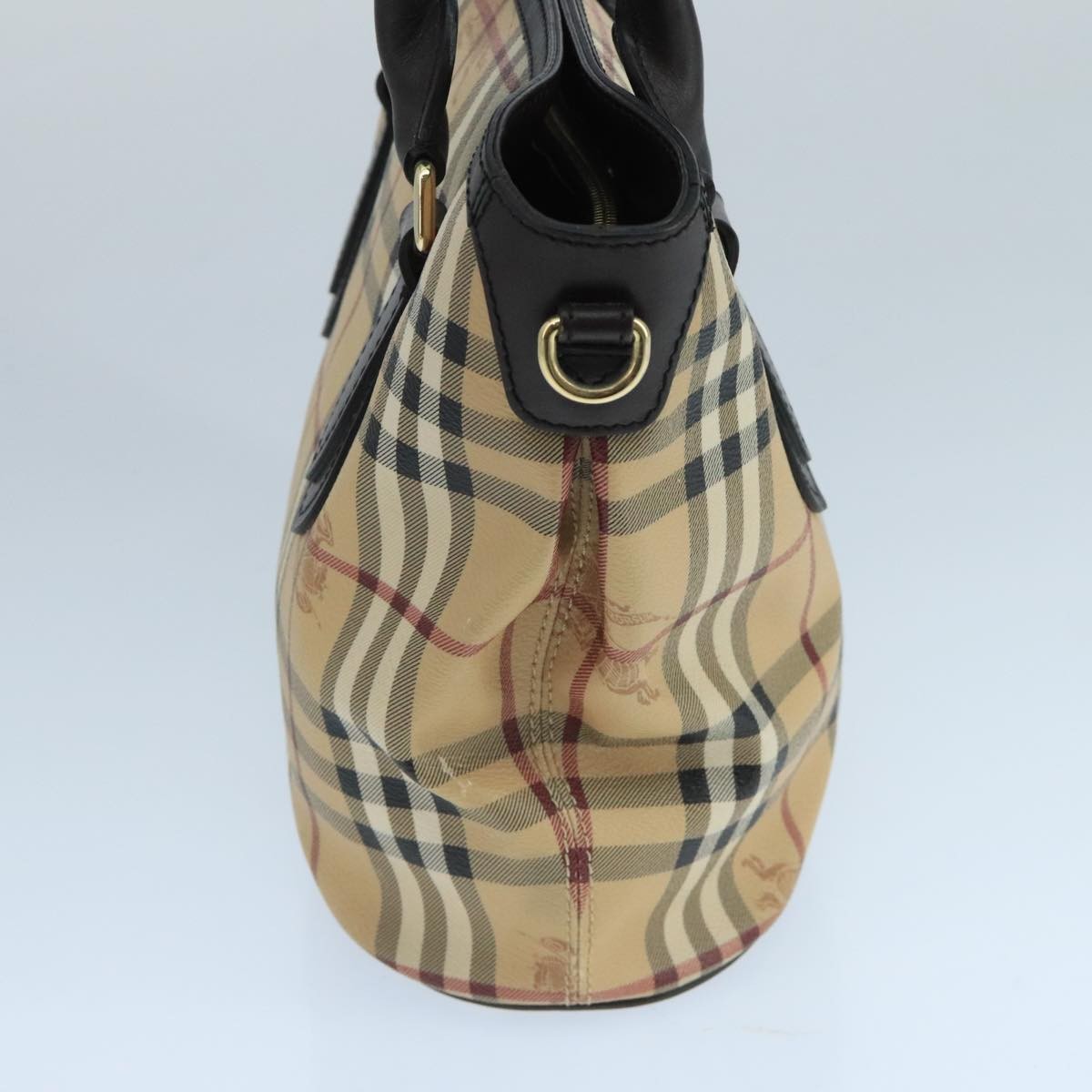 Burberry Burberry Newfield Tote Haymarket Coated Canvas Medium Beige