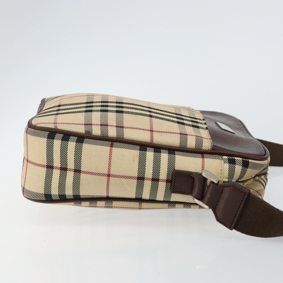 Burberry Burberry Zip Messenger Bag Nova check Canvas and Leather Beige