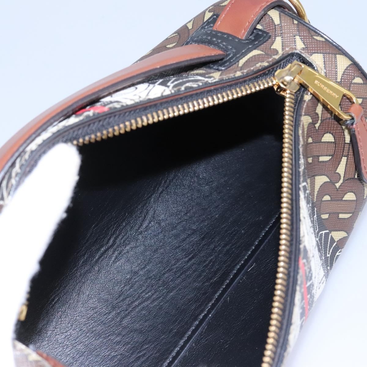 Burberry Burberry Barrel Crossbody Bag Monogram E-Canvas Small Bruin