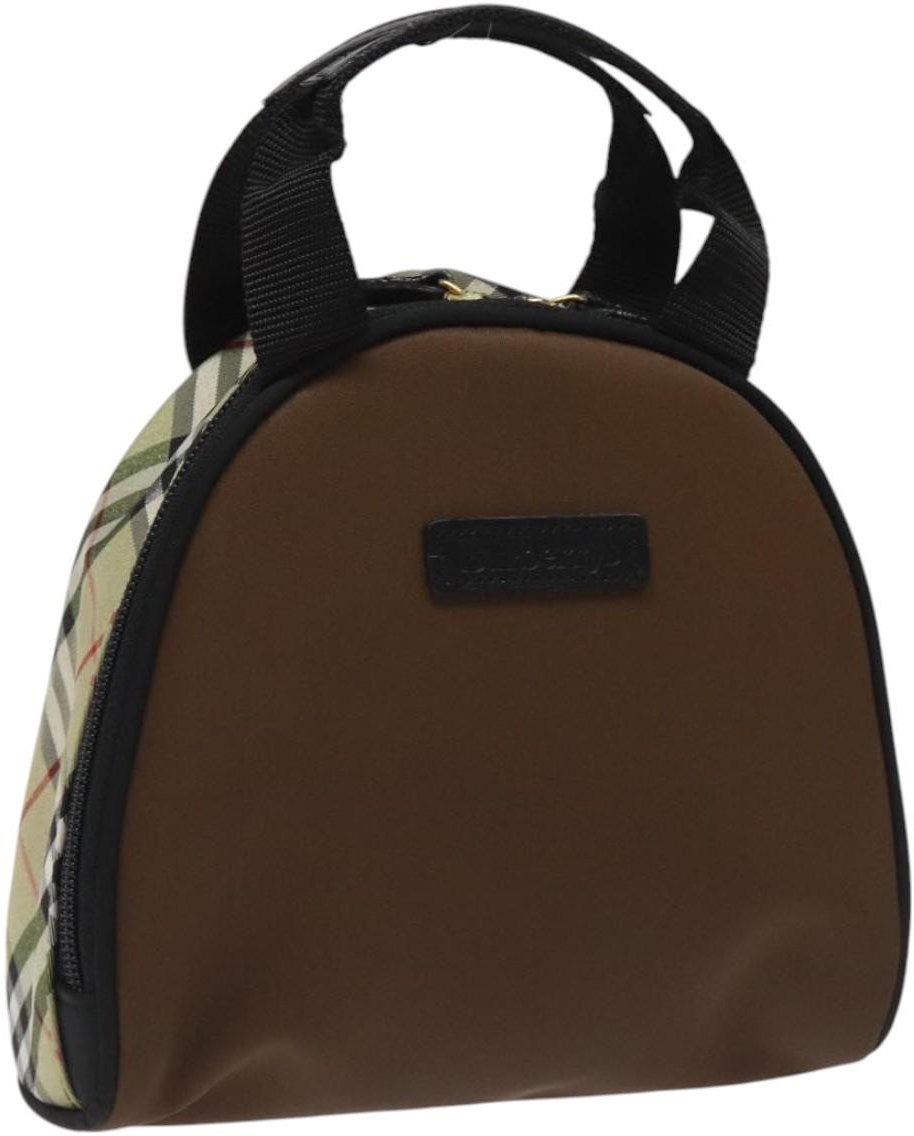 Burberry Burberry Nova Check Handbag Nylon Zwart