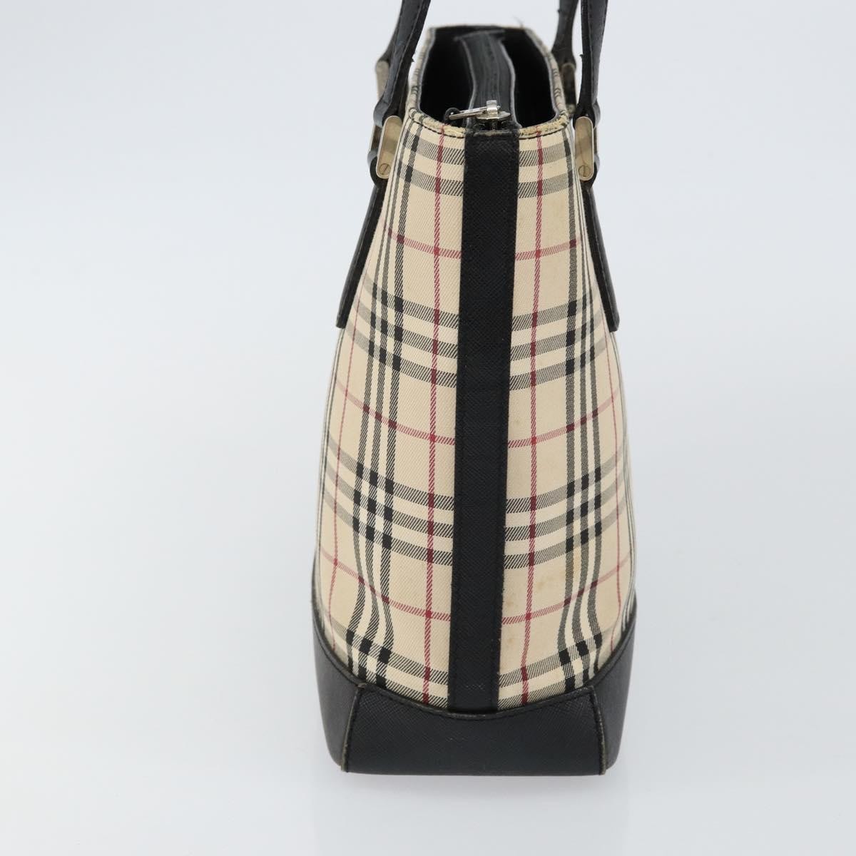 Burberry Burberry Vintage Zip Tote House Check Coated Canvas Mini Beige