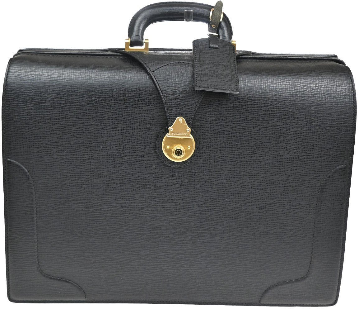 Burberry Burberry DK88 Doctor Bag Leather Large Zwart