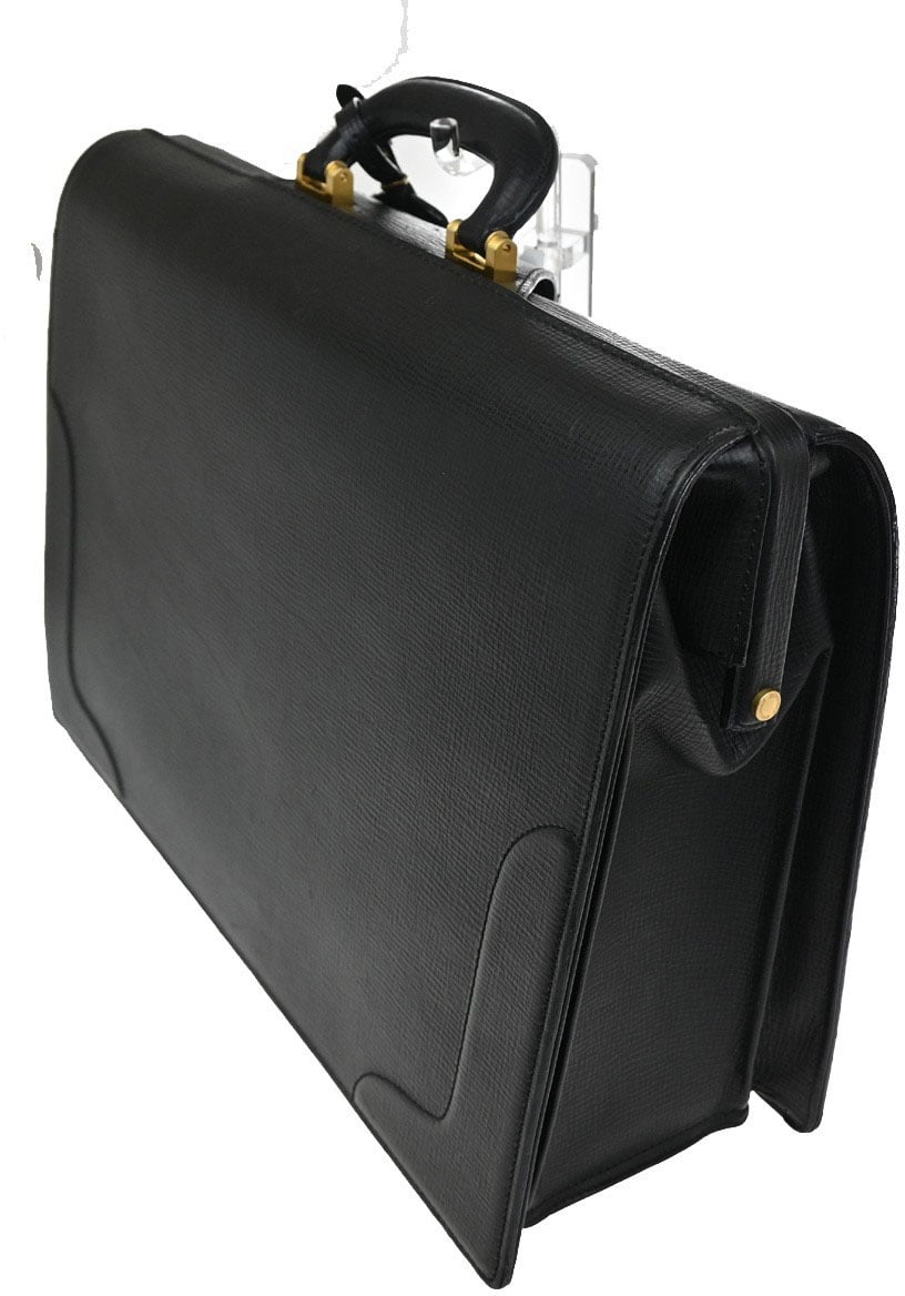 Burberry Burberry DK88 Doctor Bag Leather Large Zwart