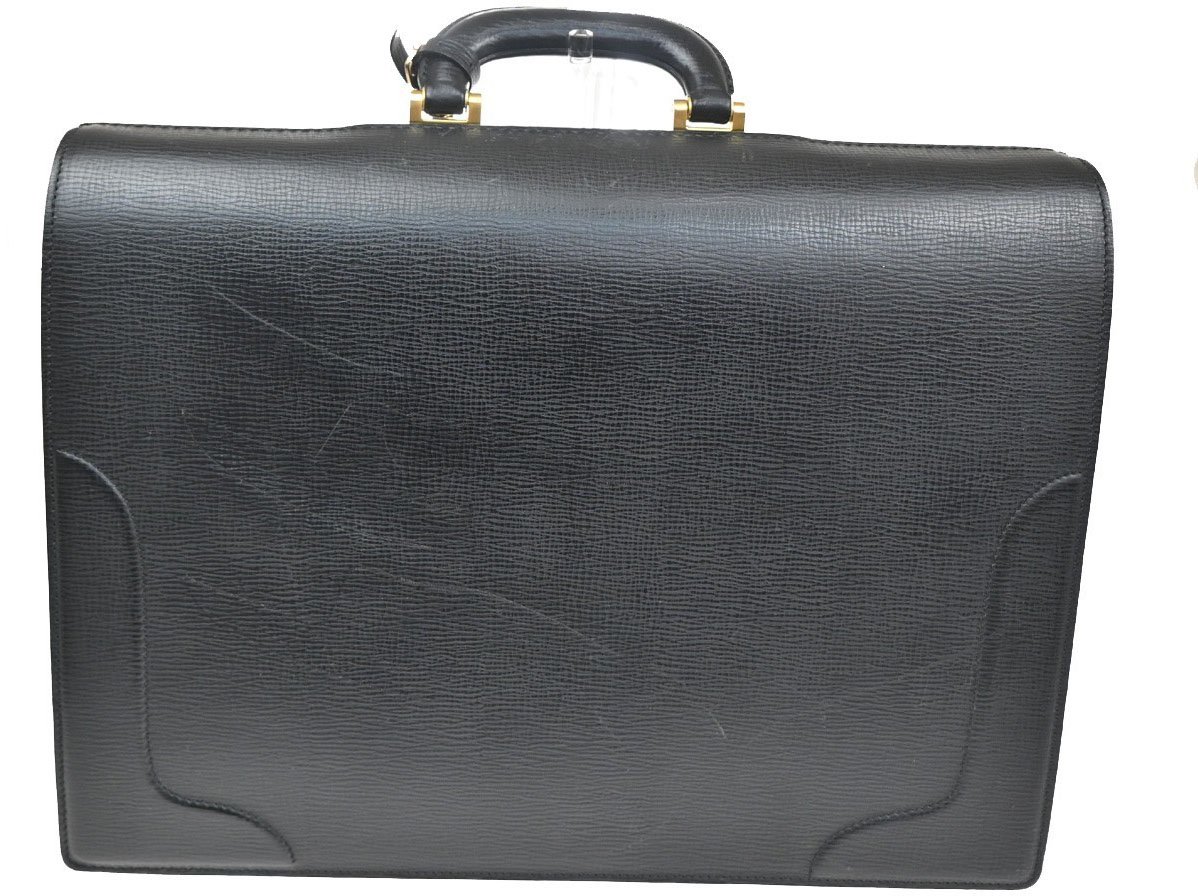 Burberry Burberry DK88 Doctor Bag Leather Large Zwart