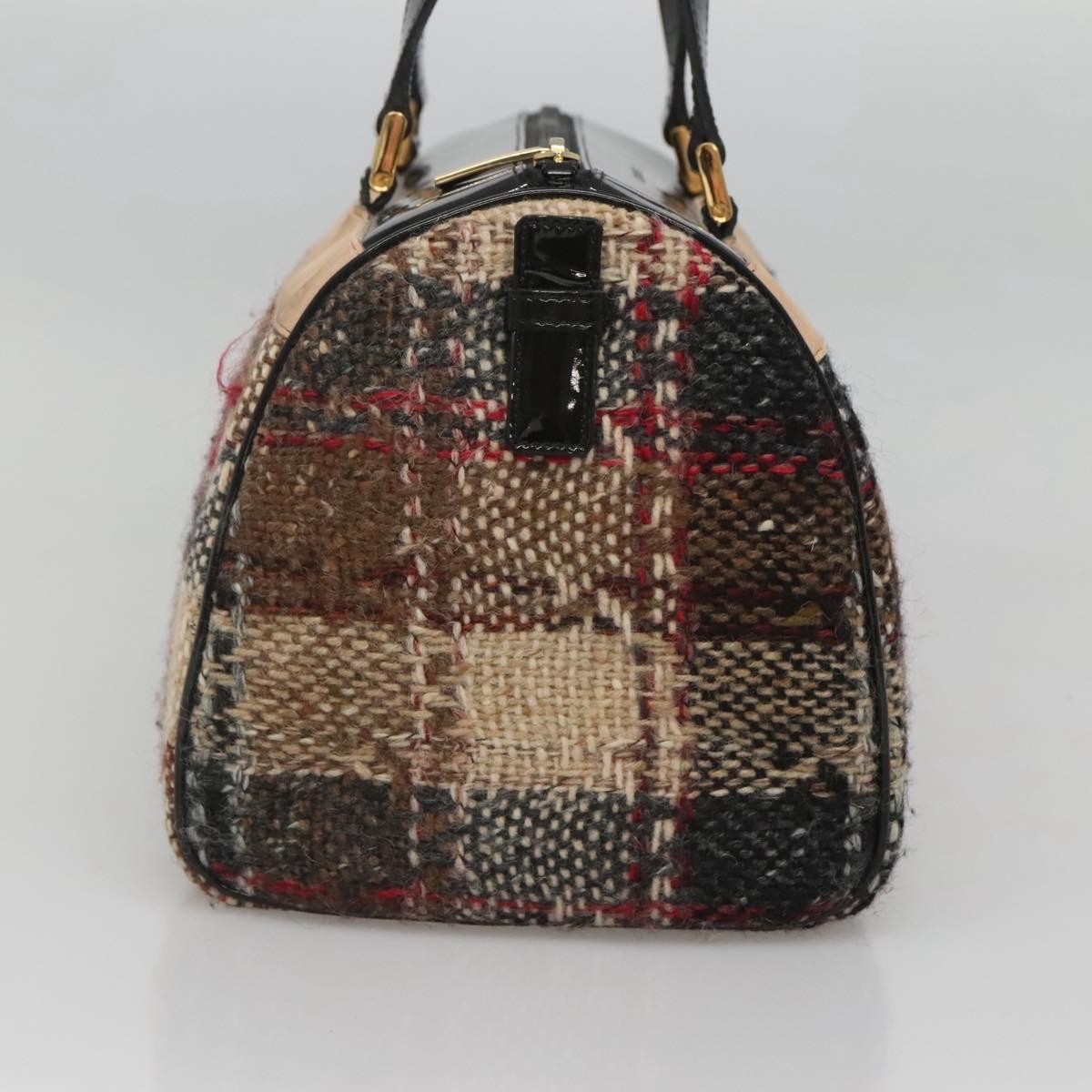 Burberry Burberry Nova Check Handbag Wool Beige