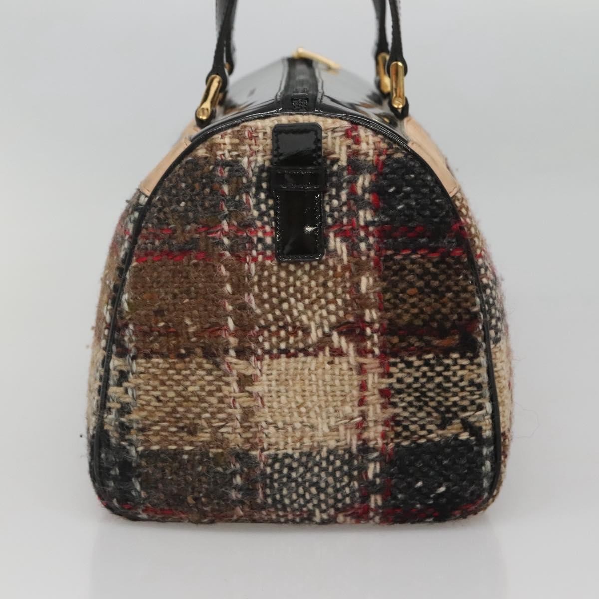 Burberry Burberry Nova Check Handbag Wool Beige