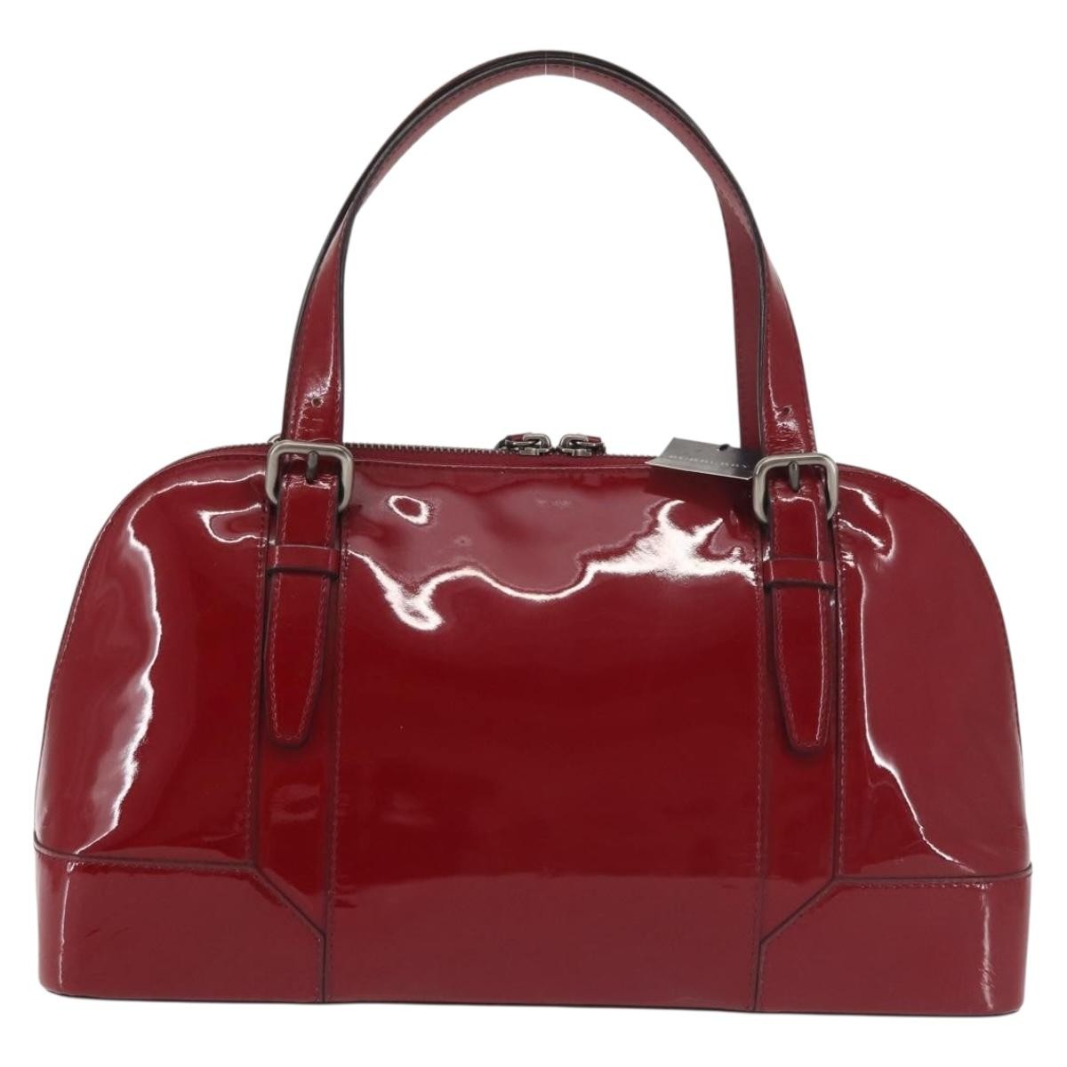 Burberry Burberry Vintage Handbag Patent leather Rood