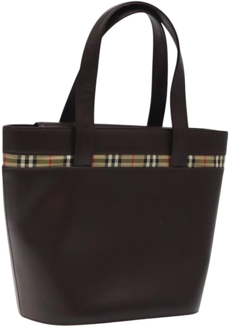 Burberry Burberry Nova Handbag Leather Bruin