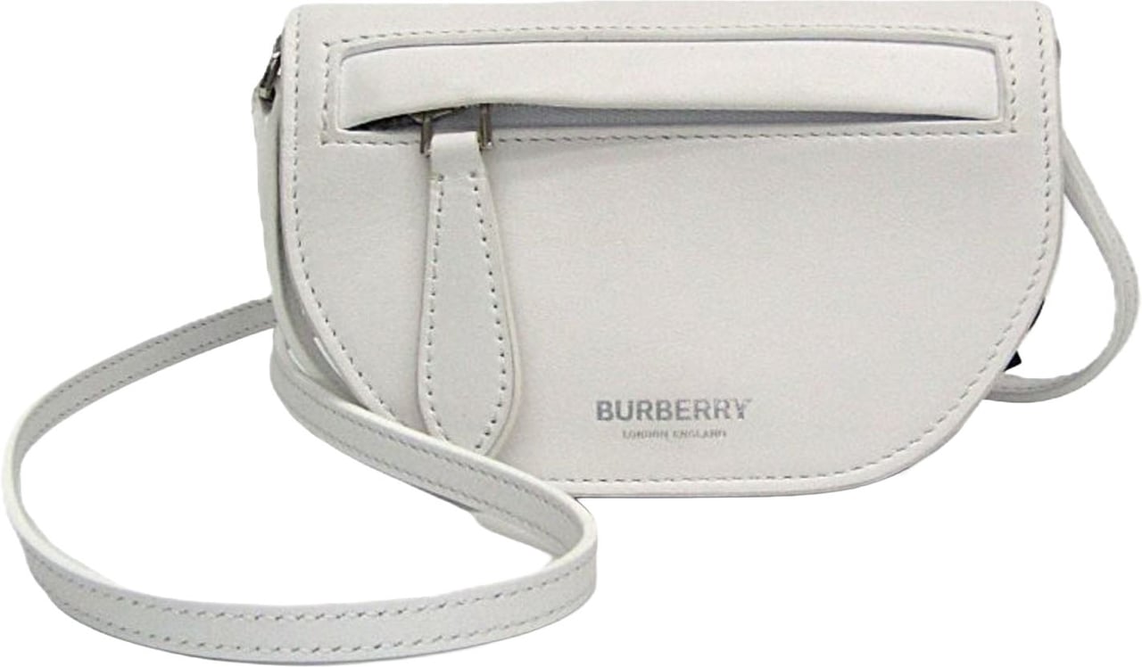 Burberry Olympia Flap Leather Micro Wit