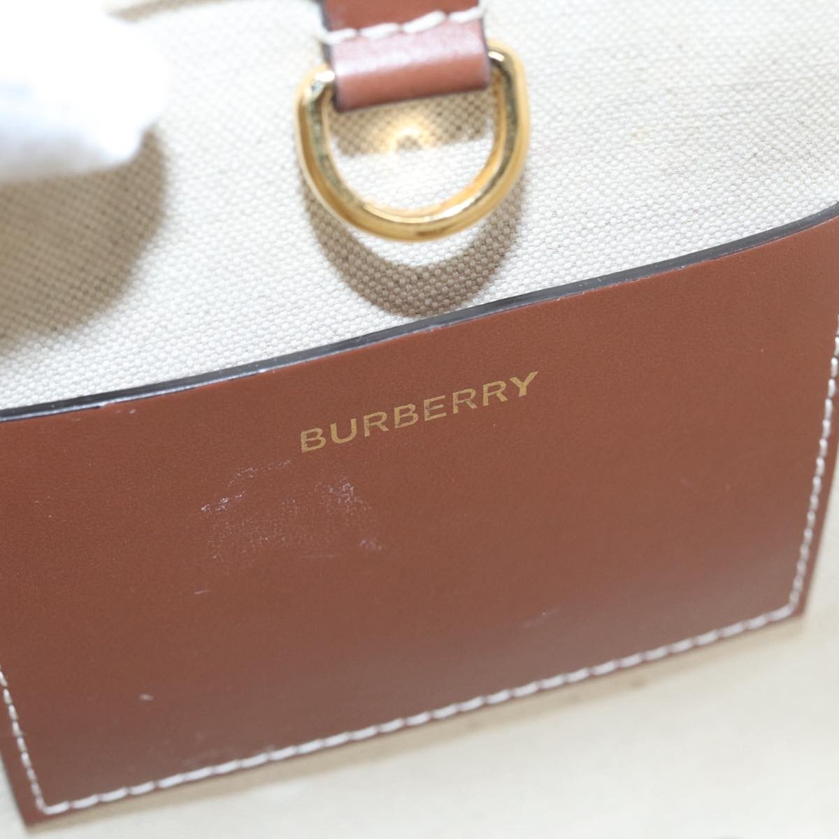Burberry Burberry Logo Zip Wristlet Pouch Nylon Small Bruin