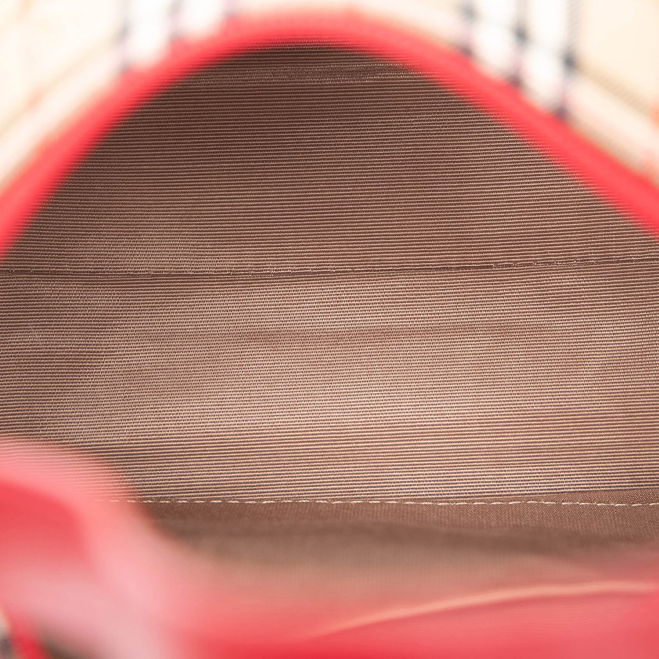 Burberry Haymarket Check Canvas Shoulder Bag Bruin