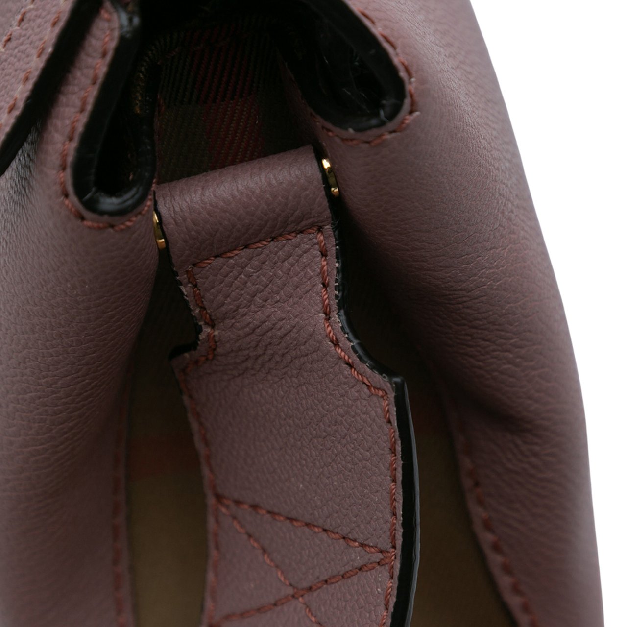 Burberry Small Grained Calfskin Helmsley Crossbody Roze