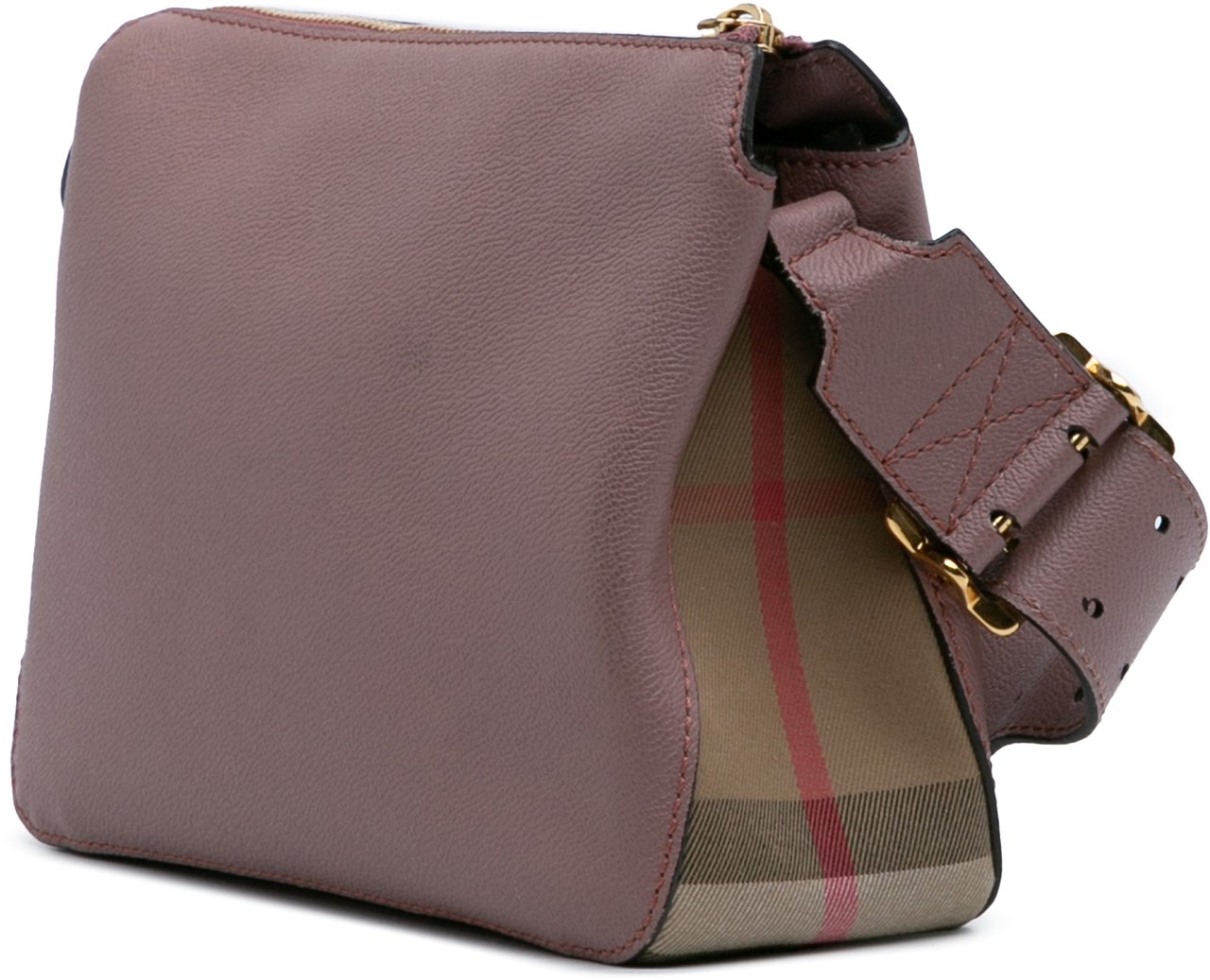 Burberry Small Grained Calfskin Helmsley Crossbody Roze