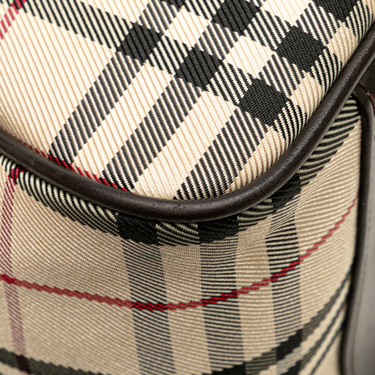 Burberry House Check Canvas Handbag Bruin