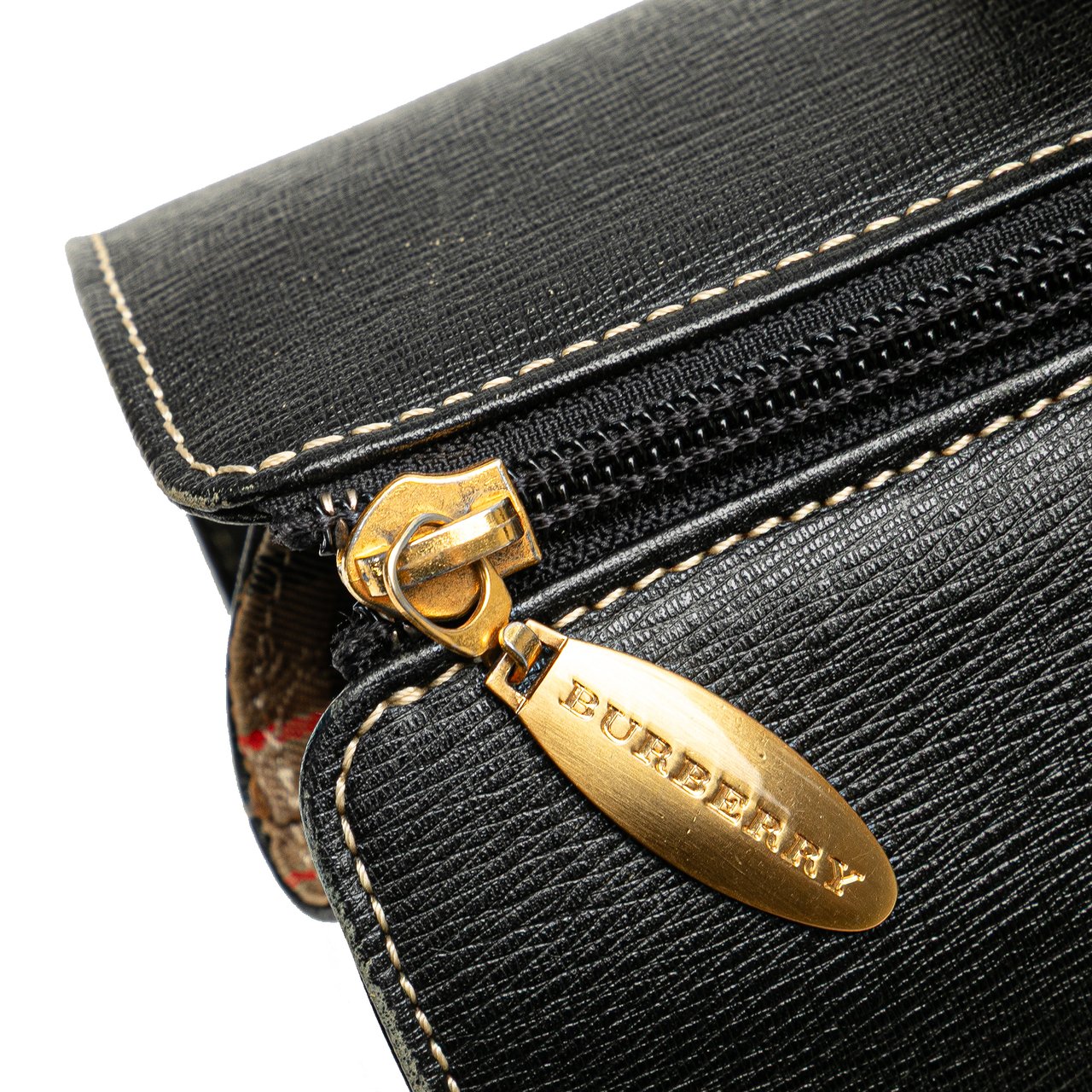 Burberry Leather Handbag Zwart