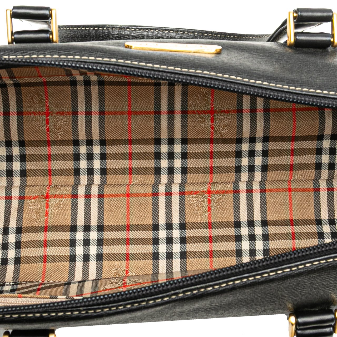 Burberry Leather Handbag Zwart