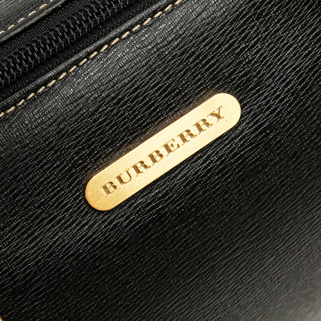 Burberry Leather Handbag Zwart