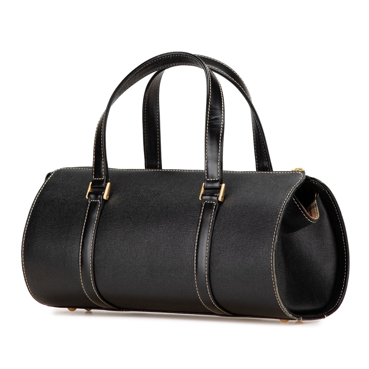 Burberry Leather Handbag Zwart