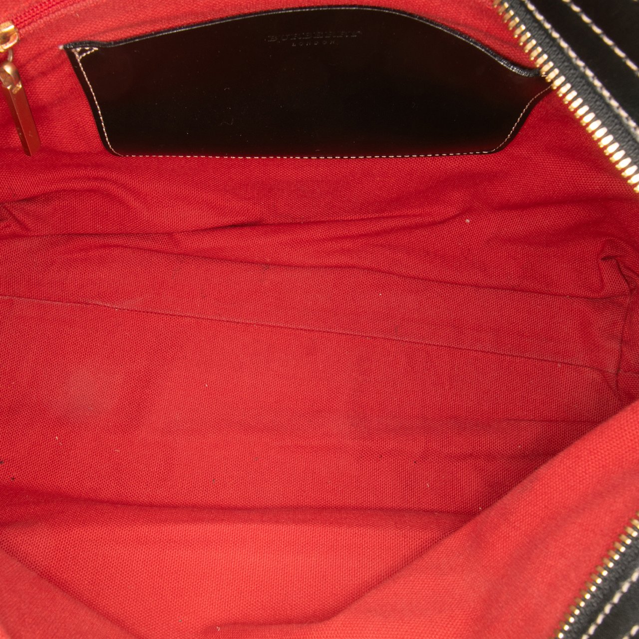 Burberry Supernova Check Wool Tote Bruin