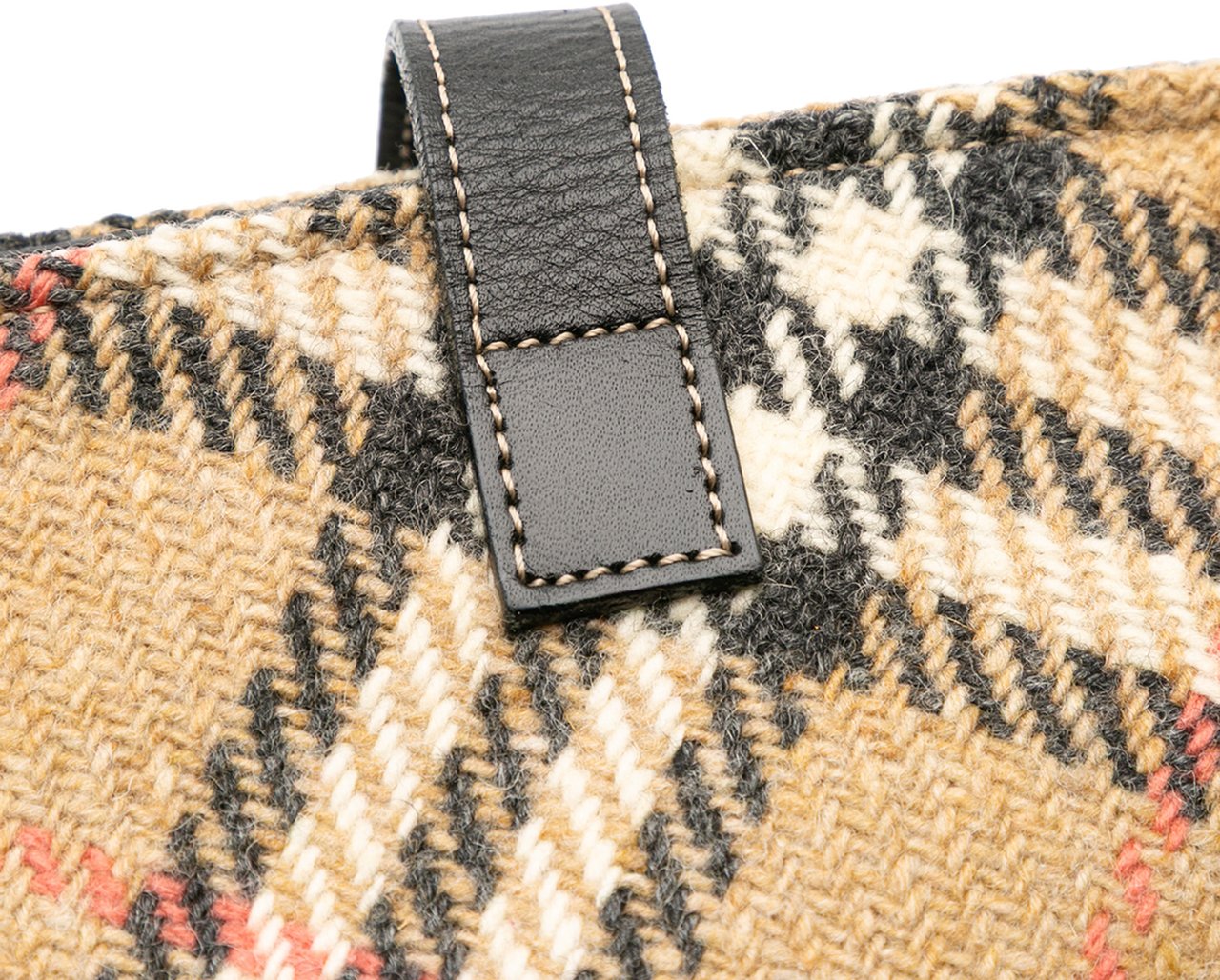 Burberry Supernova Check Wool Tote Bruin