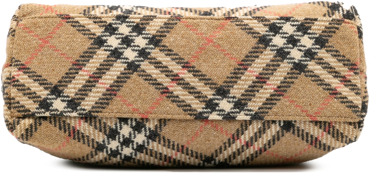 Burberry Supernova Check Wool Tote Bruin