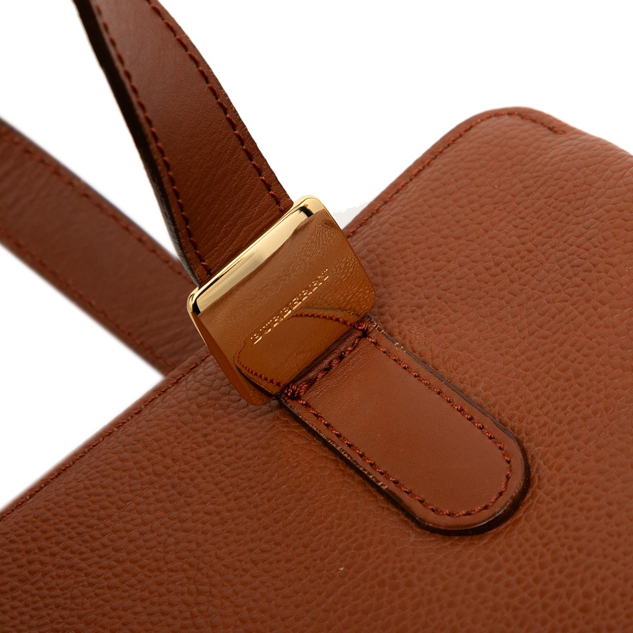Burberry Leather Handbag Bruin