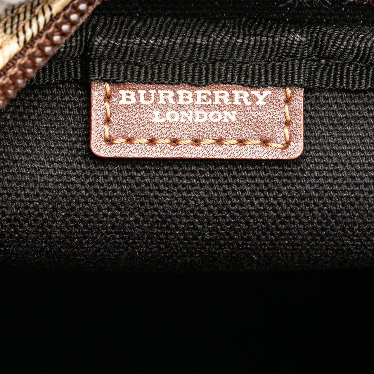 Burberry Haymarket Check Canvas Crossbody Bruin