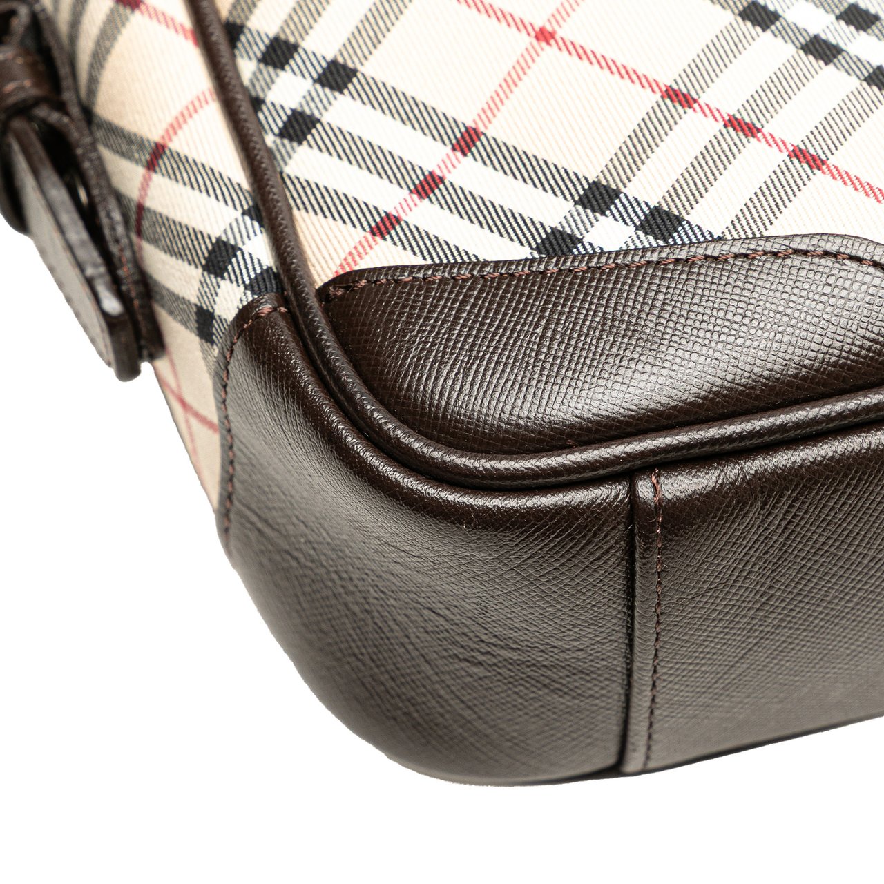 Burberry Nova Check Canvas Crossbody Bruin