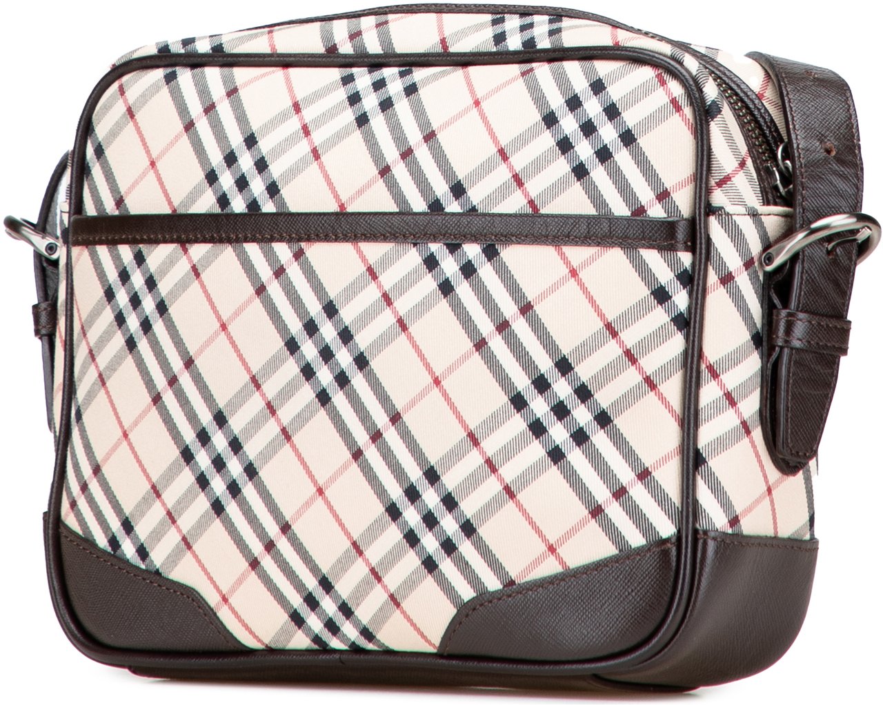 Burberry Nova Check Canvas Crossbody Bruin