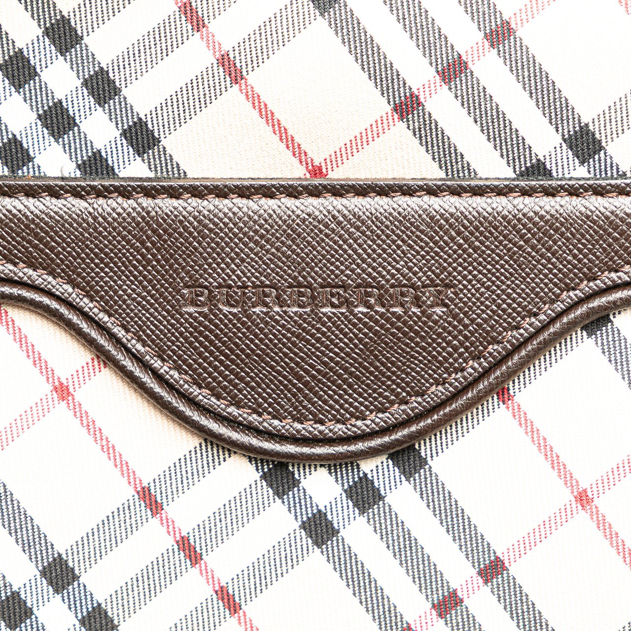 Burberry Nova Check Canvas Crossbody Bruin