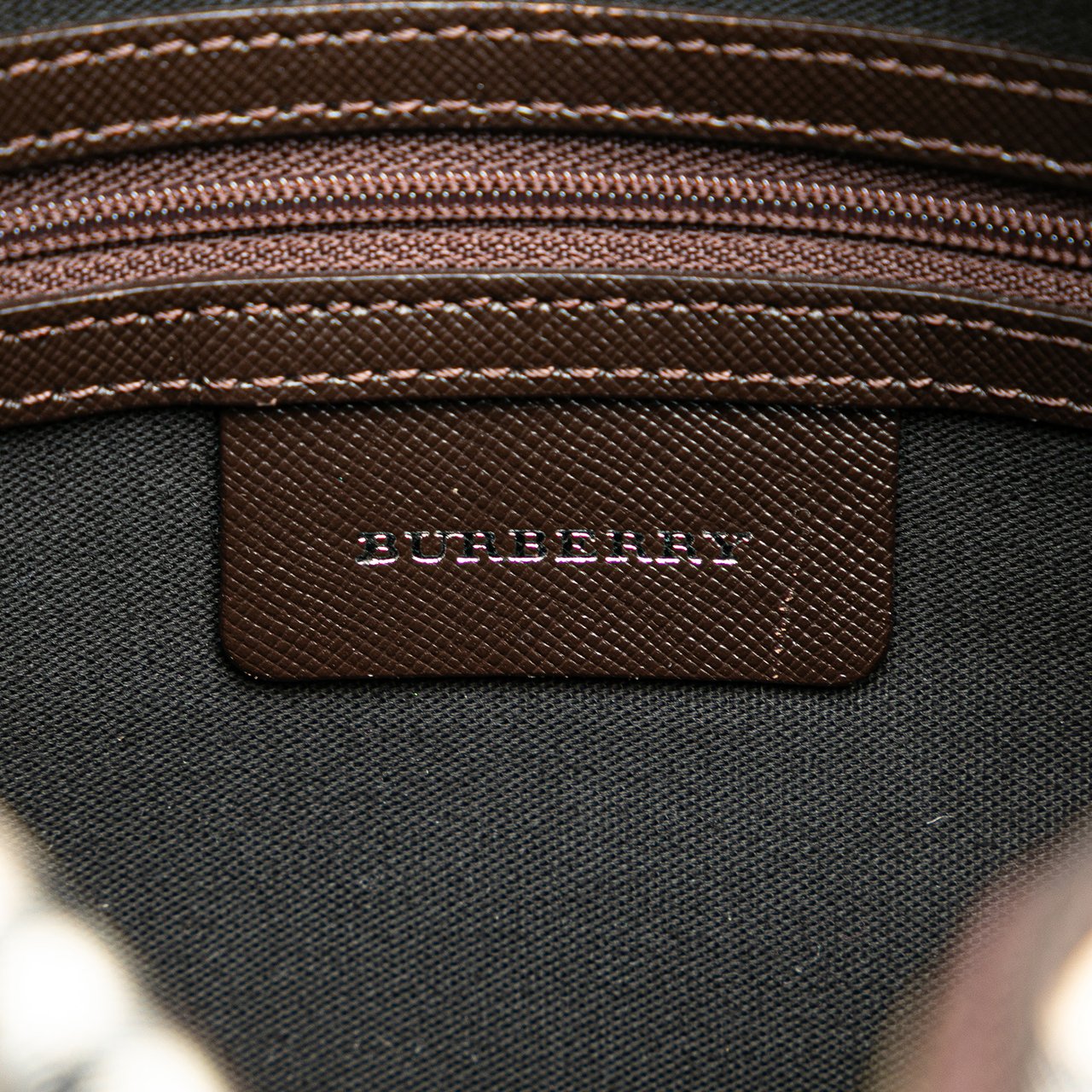 Burberry Nova Check Canvas Crossbody Bruin