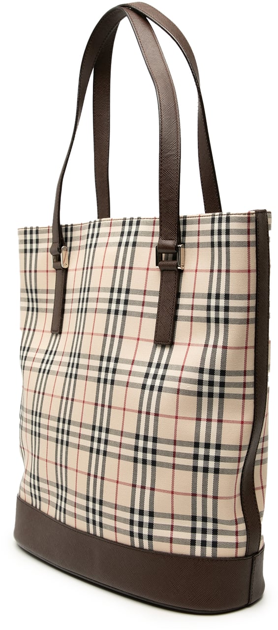 Burberry House Check Canvas Tote Bruin
