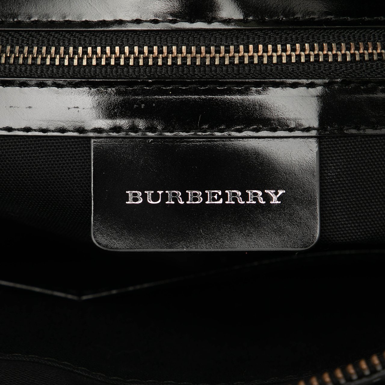 Burberry Leather Trimmed Wool Cargo Handbag Zwart