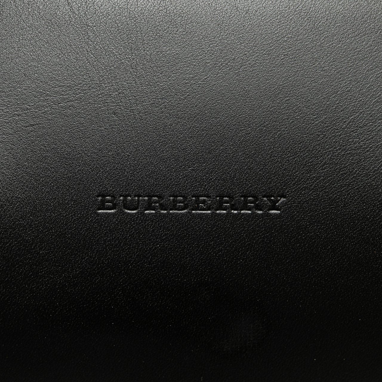 Burberry Leather Boston Bag Zwart